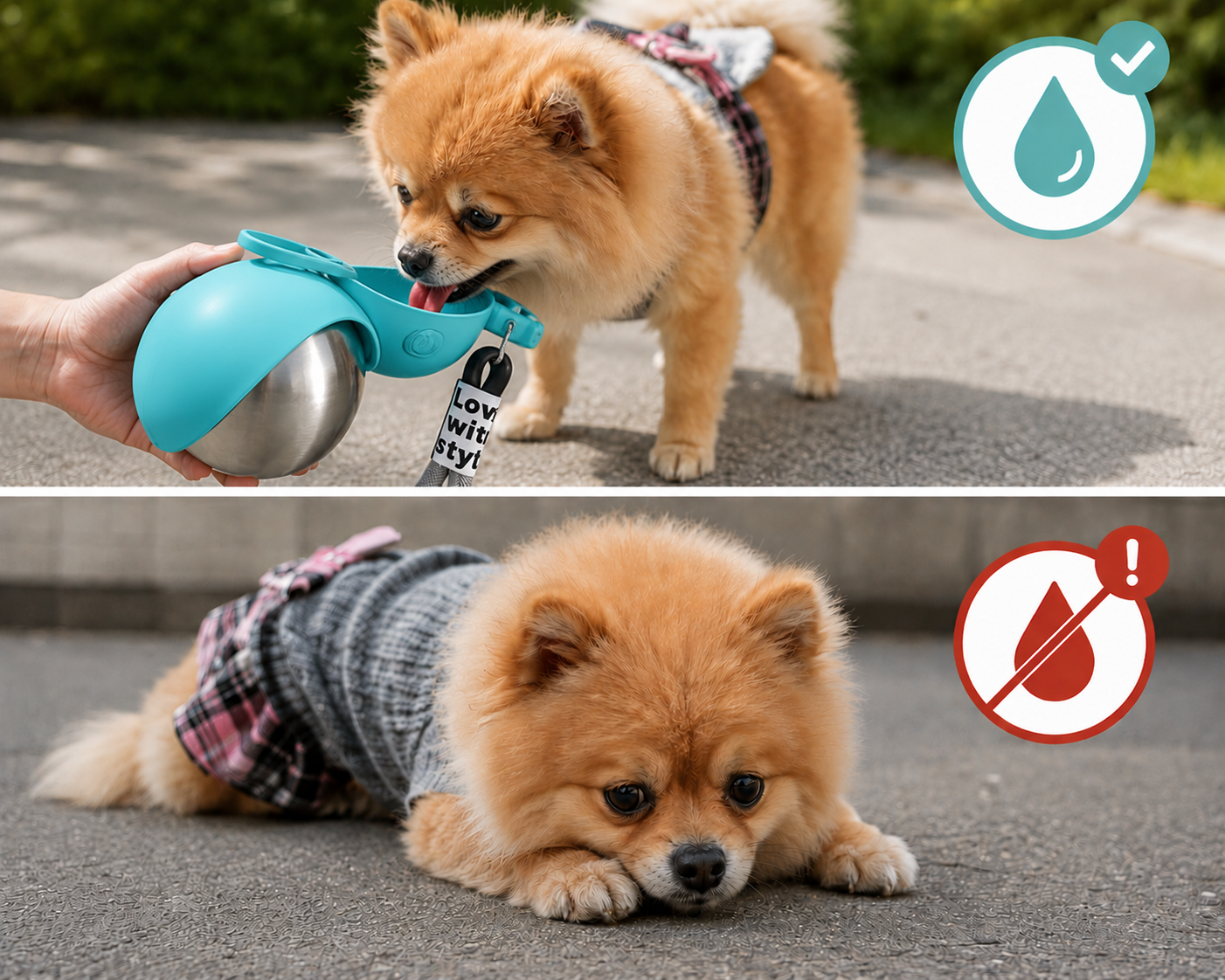 2-in-1 Water Bottle for Pets
